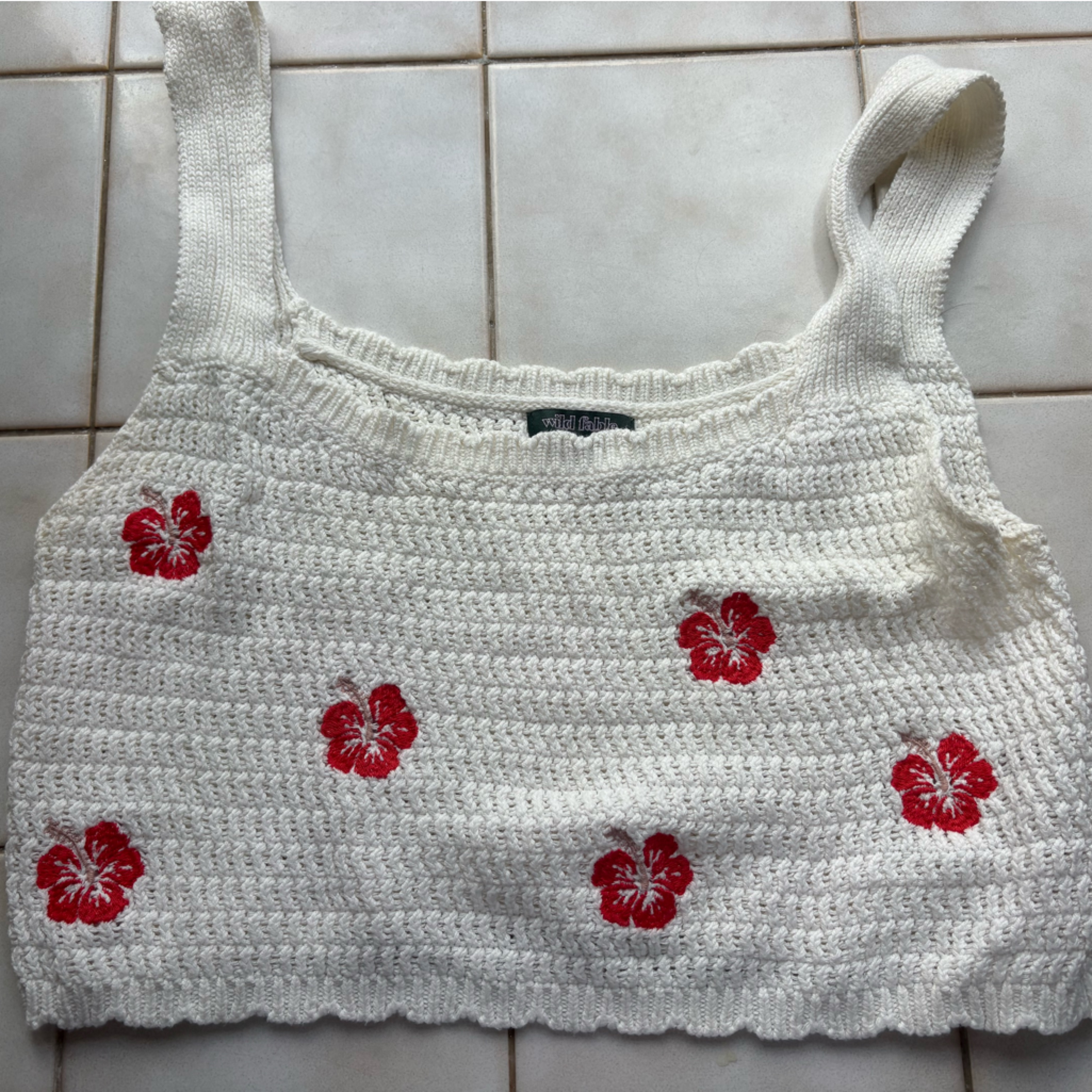 Wild Fable Cream Knit Sweater